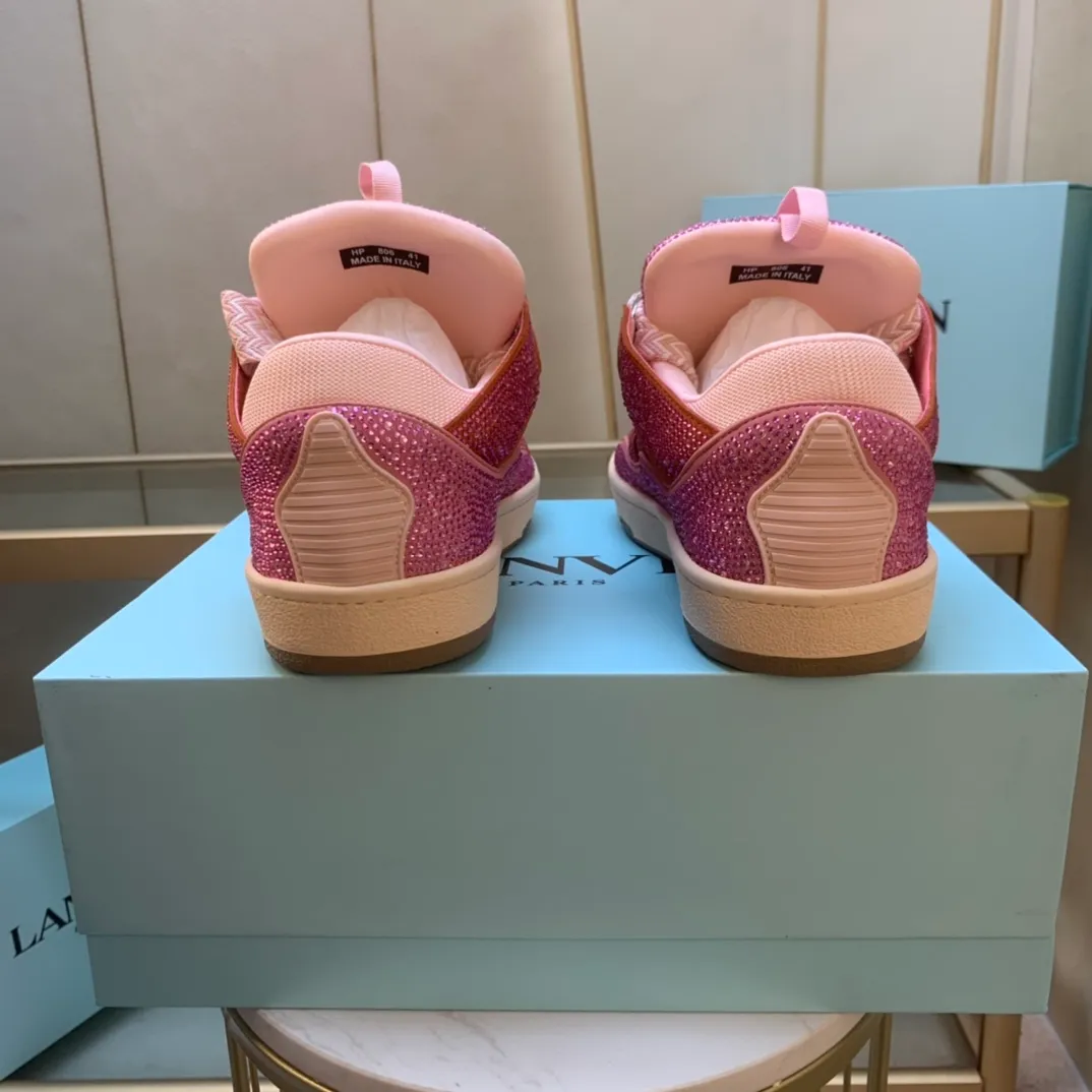 💰620. Lanvin LANVIN. 22 colors: nubuck fabric, breathable mesh, cowhide feet! Same style for men and women: sizes 35-46! High and low versions!